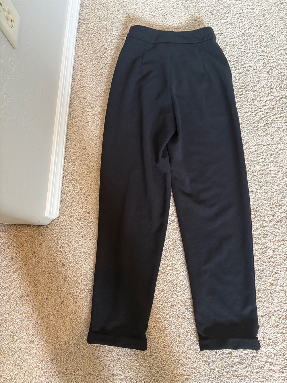 Womens Black Tailored Dress Pants - Classic Straight Fit - Picture 2 of 5